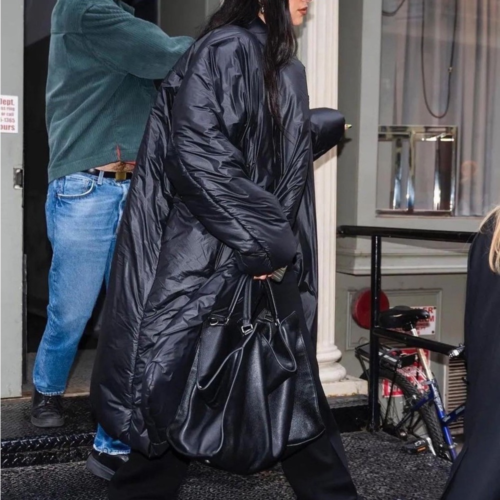 YEEZY x Gap x Balenciaga Long Round Black Puffer Coat - Picture 2 of 8